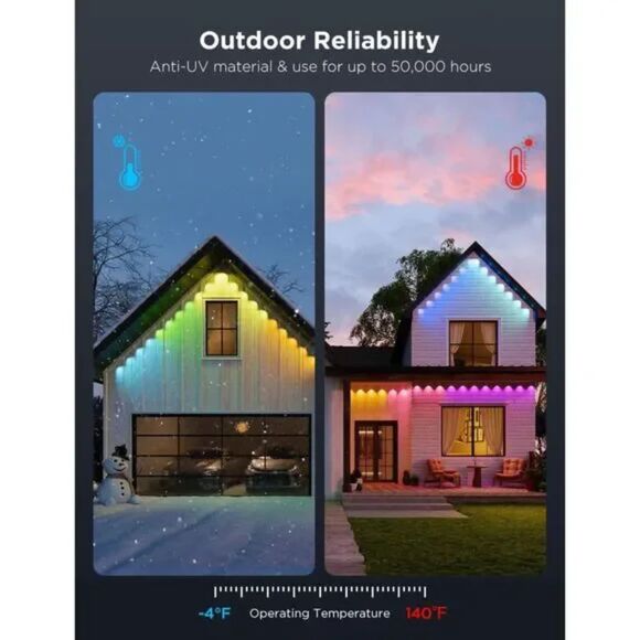 Govee H706A Permanent Outdoor Lights Pro, 100ft (1823) - Picture 4 of 7